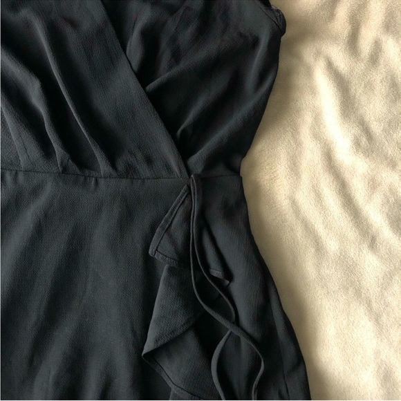 Monteau Ruffle Mini Black Dress - Picture 4 of 6